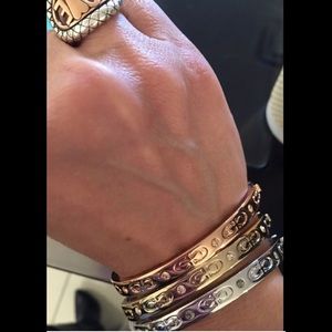 Coach bracalet three tones, rose gold, gold,silver